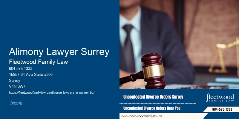 Alimony Lawyer Surrey