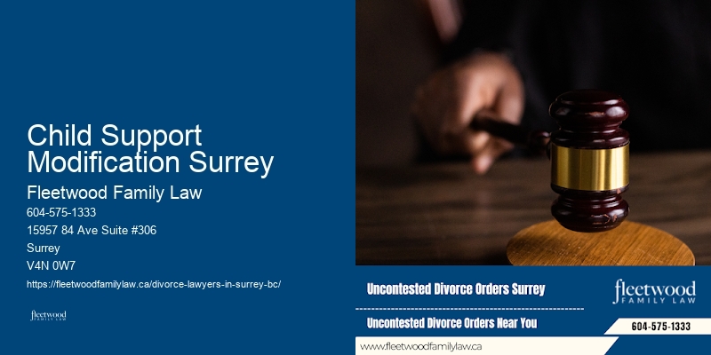 Child Support Modification Surrey