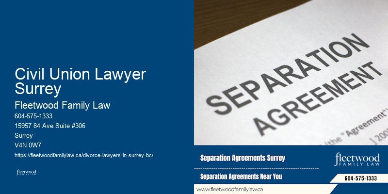Civil Union Lawyer Surrey