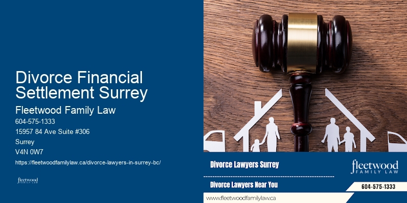 Divorce Financial Settlement Surrey