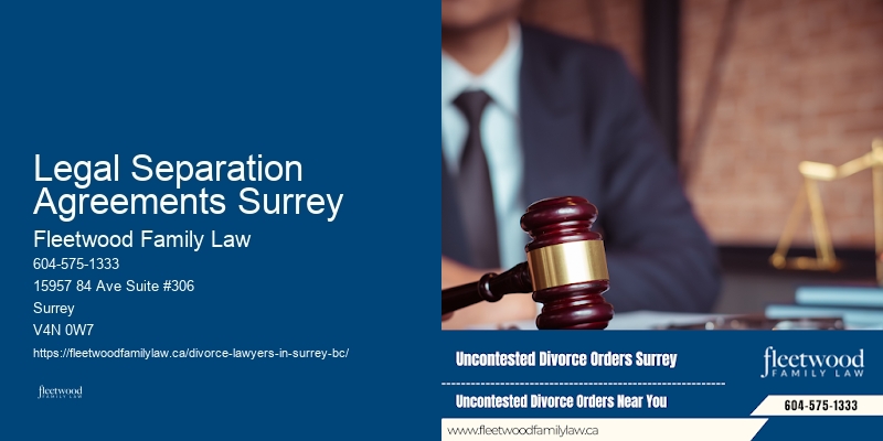 Legal Separation Agreements Surrey