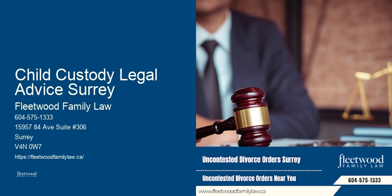 Child Custody Legal Advice Surrey