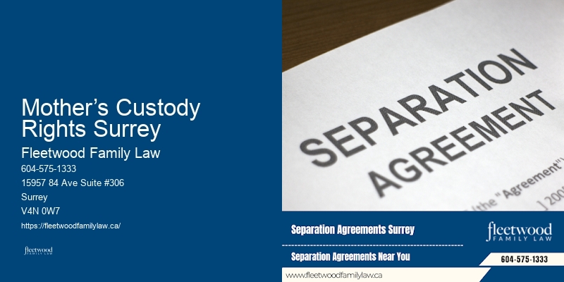 Mother’s Custody Rights Surrey