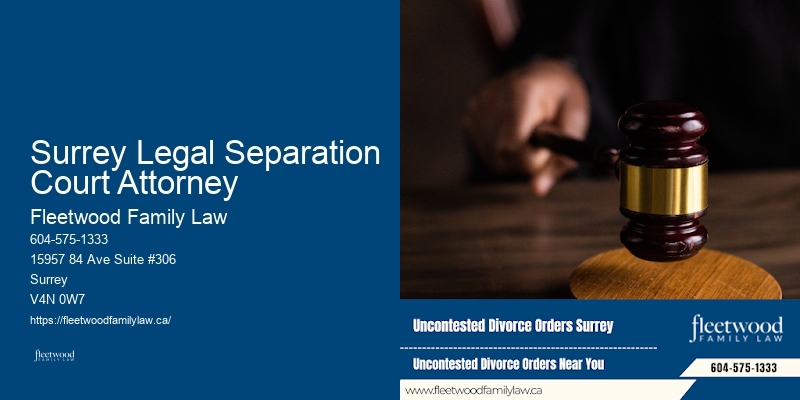 Surrey Legal Separation Court Attorney