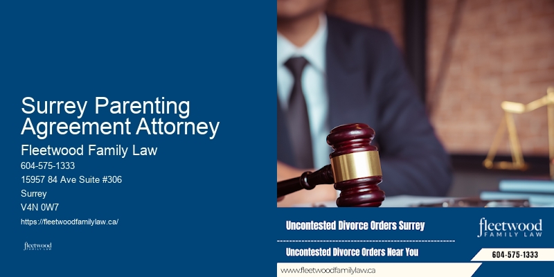 Surrey Parenting Agreement Attorney