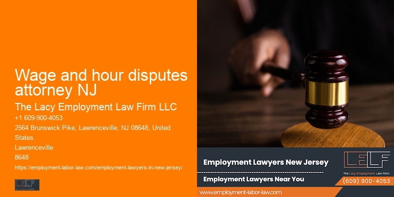 Wage and hour disputes attorney NJ