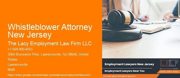 Whistleblower Attorney New Jersey
