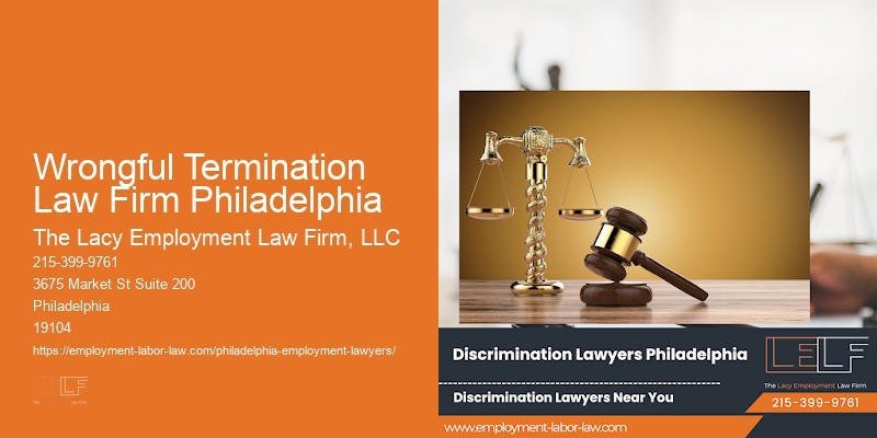 Wrongful Termination Law Firm Philadelphia