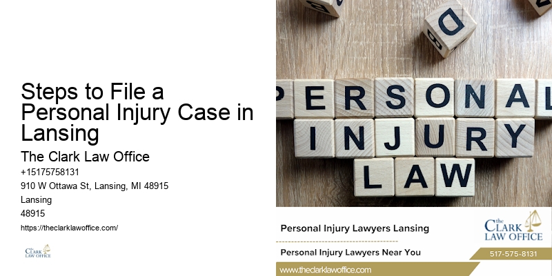 Steps to File a Personal Injury Case in Lansing
